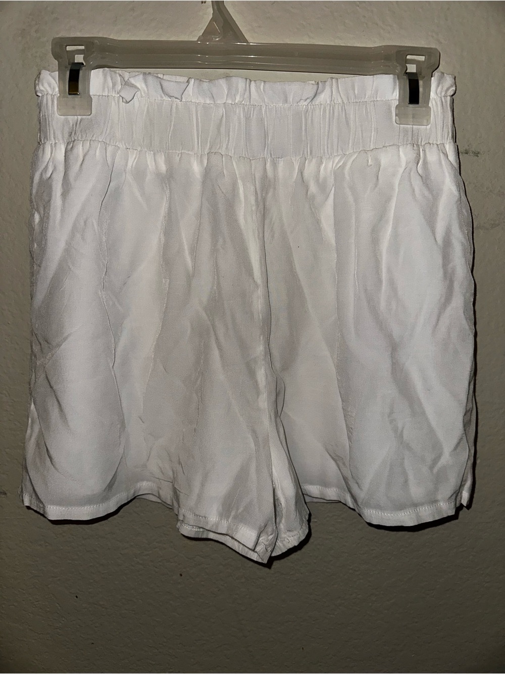 Shein white shorts double lined size large